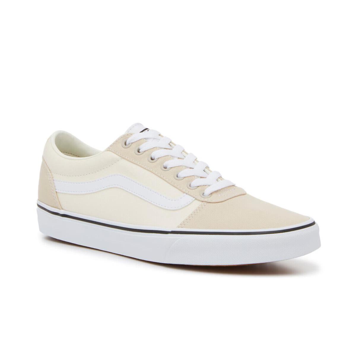 Mens Vans Ward Beige Canvas Sneaker Shoes - Beige