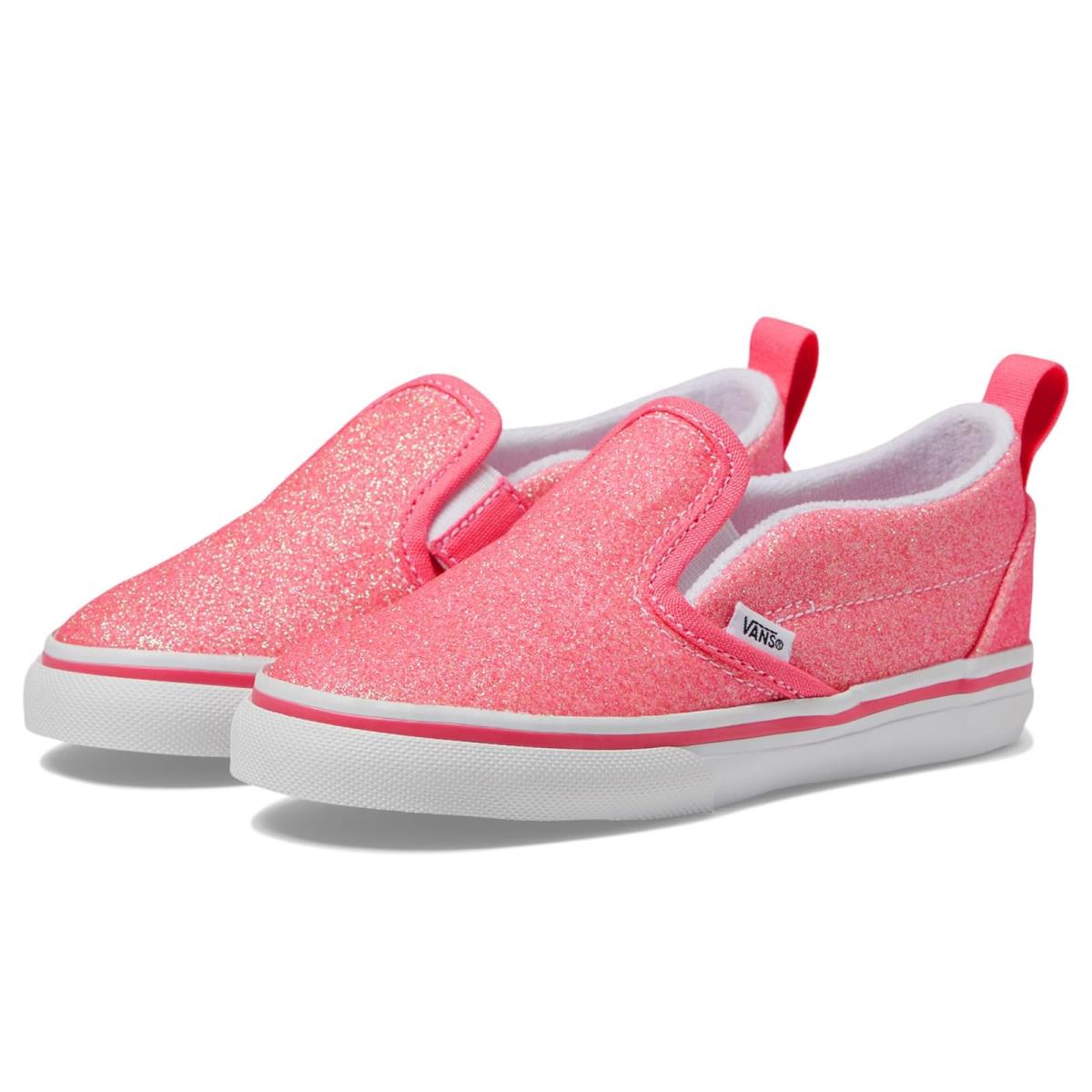 Children Unisex Shoes Vans Kids Slip-on V Infant/toddler Glitter Pink