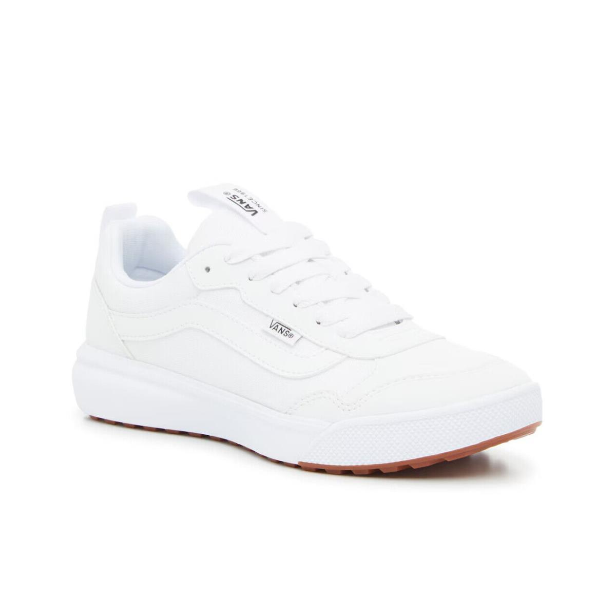 Womens Vans Range Exp Low-top White Fabric Sneaker Shoes