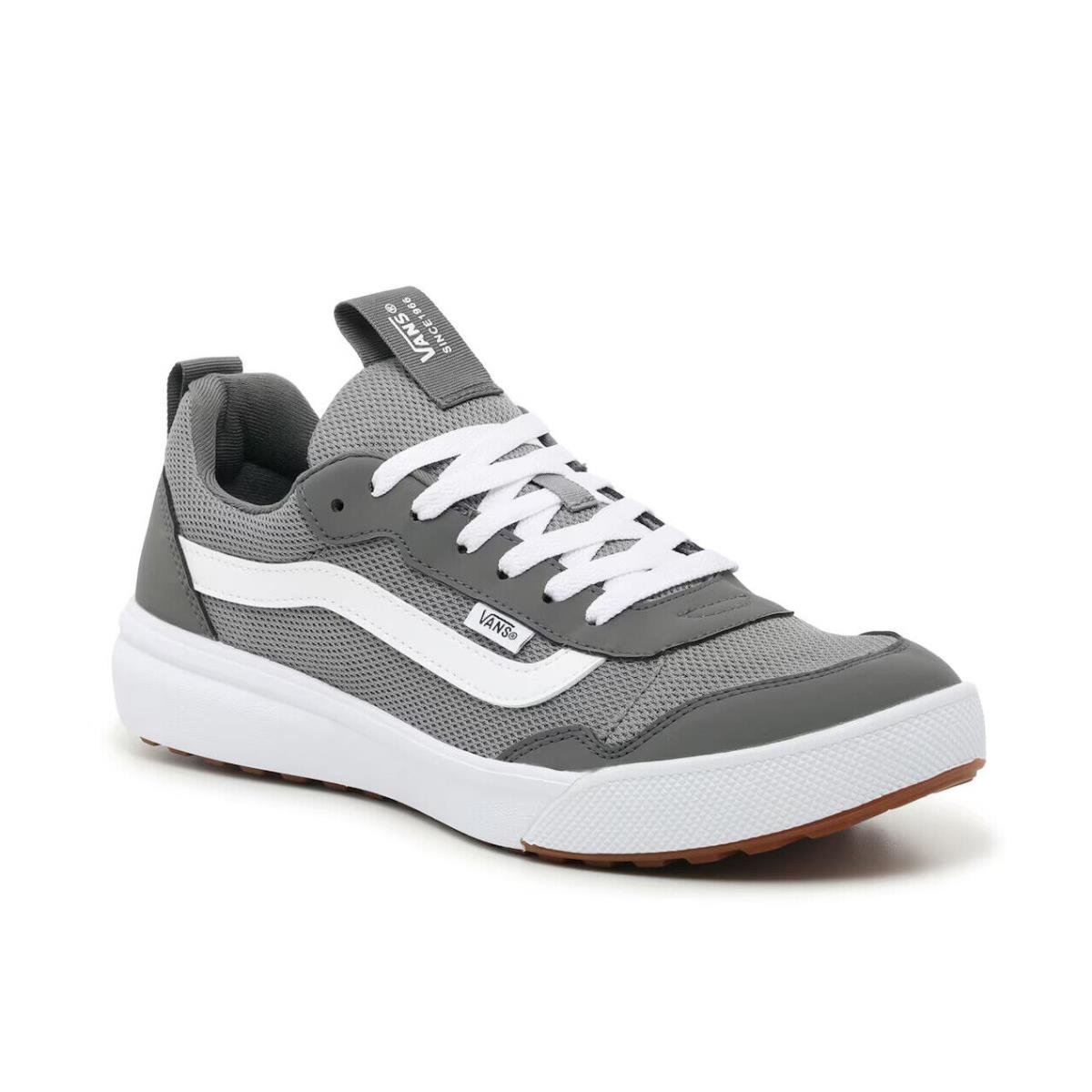 Mens Vans Range Low-top Grey White Mesh Sneaker Shoes