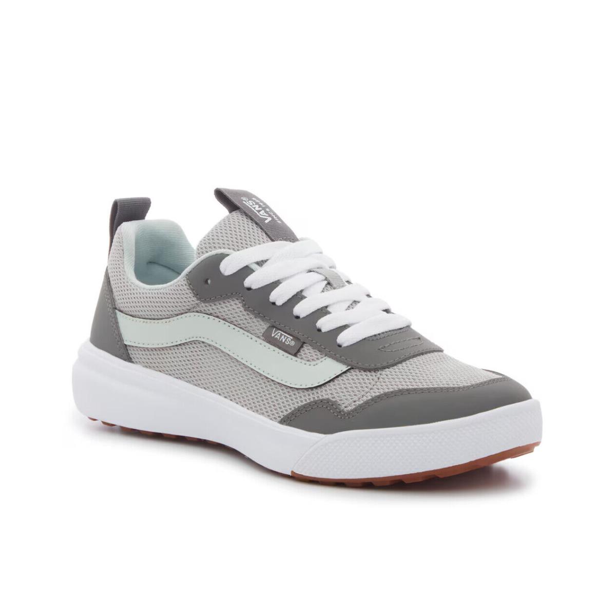 Womens Vans Range Exp Grey Green Canvas Sneaker Shoes