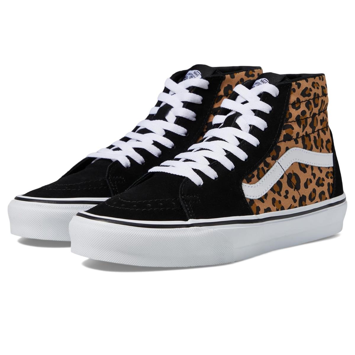 Unisex Sneakers Athletic Shoes Vans SK8-HI Tapered Animalier Black