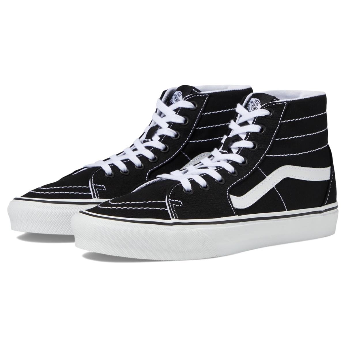 Unisex Sneakers Athletic Shoes Vans SK8-HI Tapered (Canvas) Black/True White