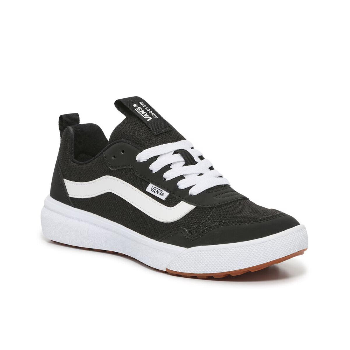 Womens Vans Range Exp Low-top Black White Mesh Sneaker Shoes