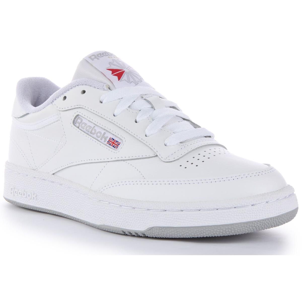 Reebok Club C 85 Low Cut Soft Leather Eva Midsole Mens Sneaker White US 6 - 13 - WHITE