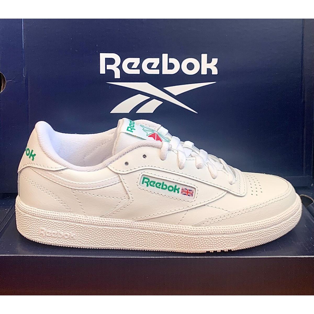 Reebok Men`s Club C 85 White with Green Shoes 100000155