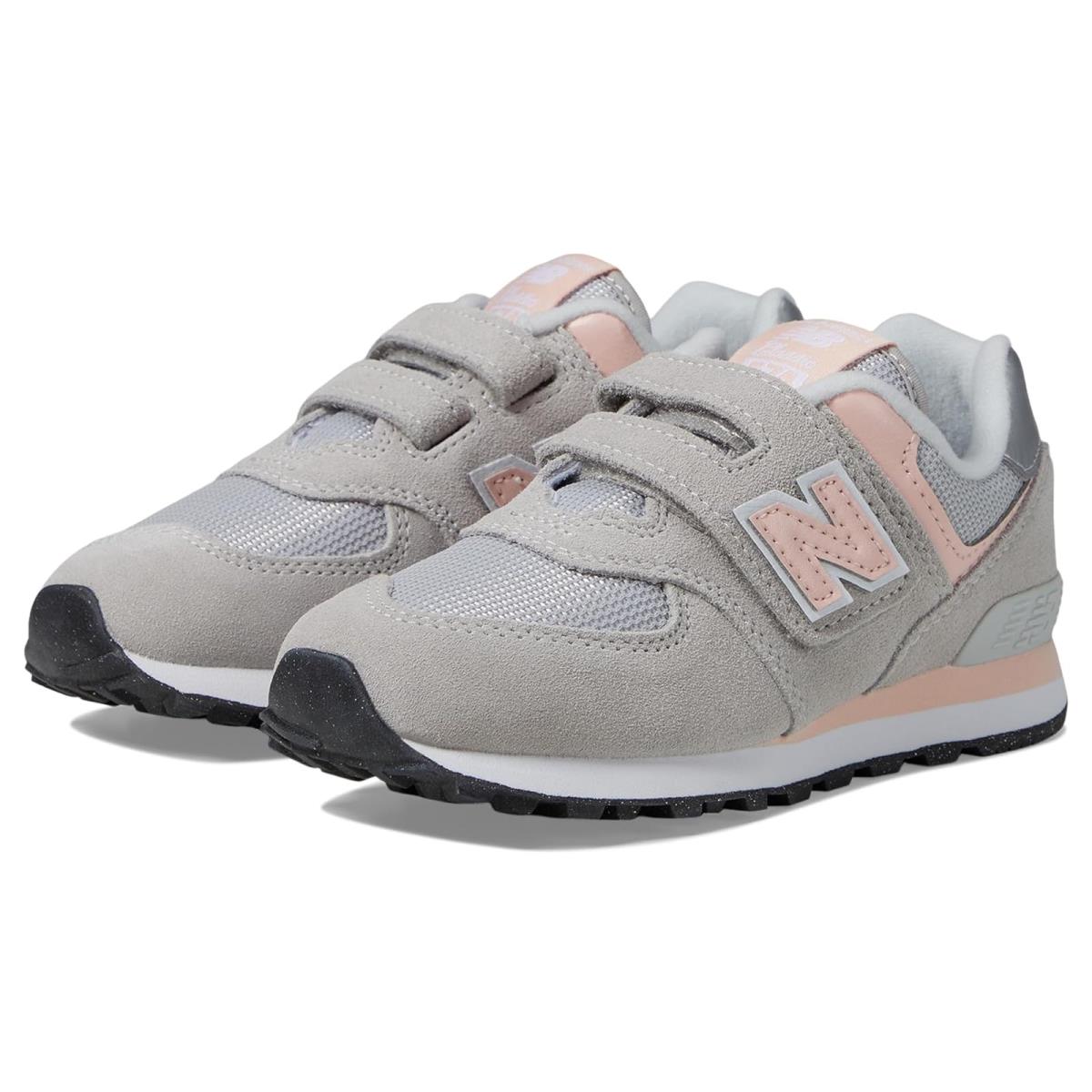 Girl`s Shoes New Balance Kids 574 Core Hook Loop Little Kid