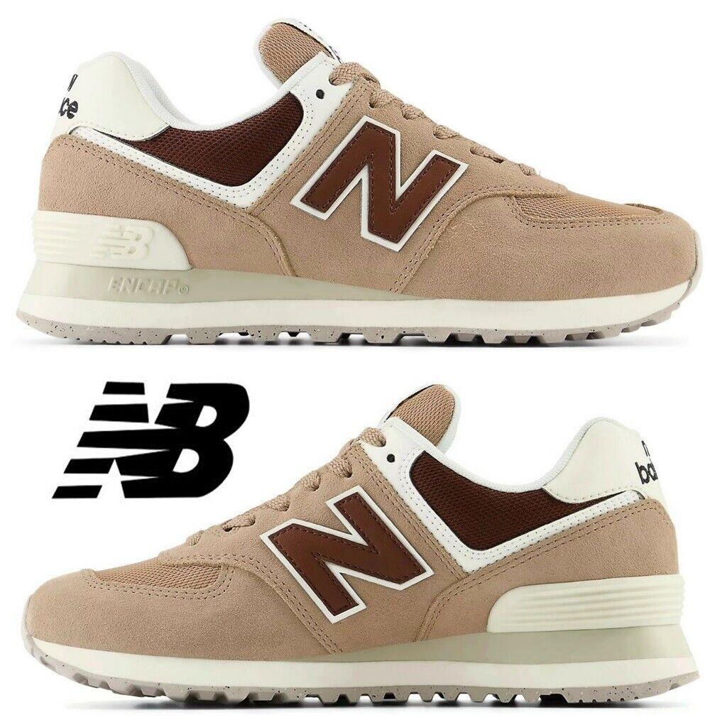 New Balance 574 Women`s Sneakers Casual Shoes Classic Running Sport Beige