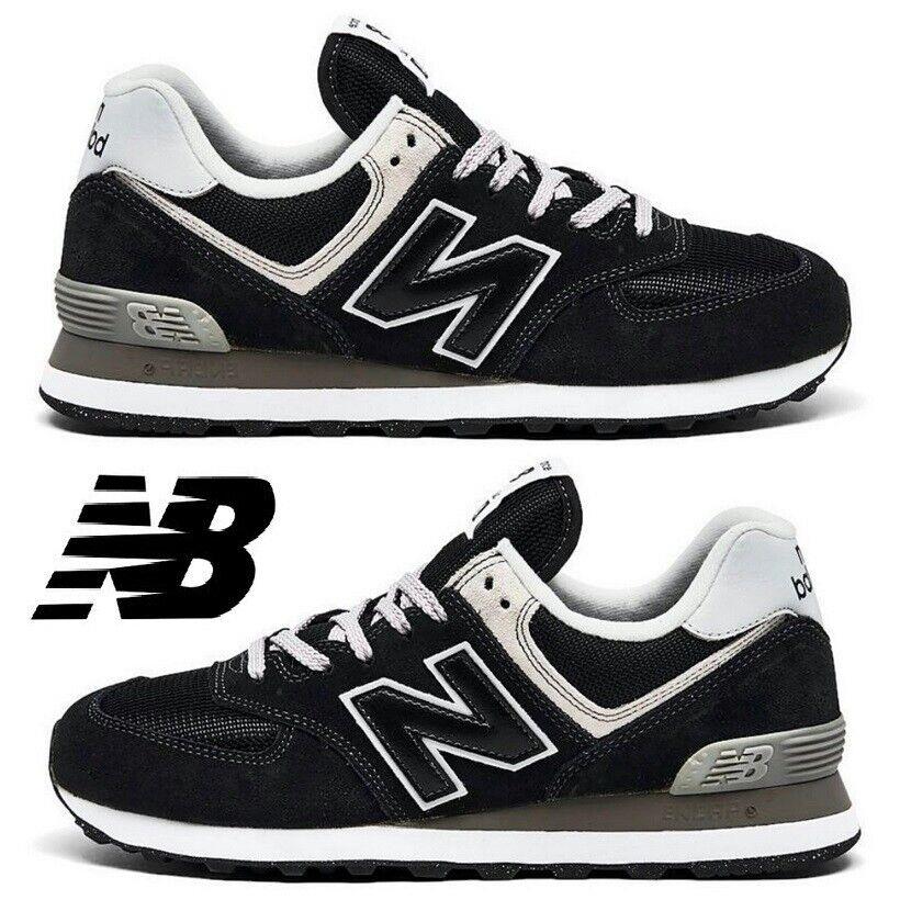 New Balance 574 Women`s Sneakers Casual Shoes Classic Running Sport Black White