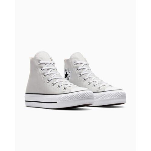 Converse Chuck Taylor All Star Platform Canvas Women Sizes Barely Grey/white