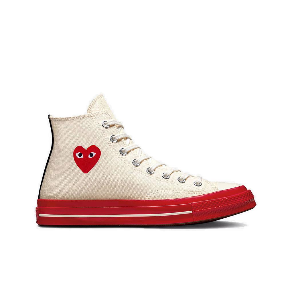 Comme Des Garcons x Converse Men`s Play Chuck 70 High-top Sneakers