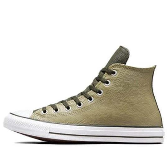 Converse Chuck Taylor All Star Hi Leather Mossy Sloth Green Men`s Sizes A06571C