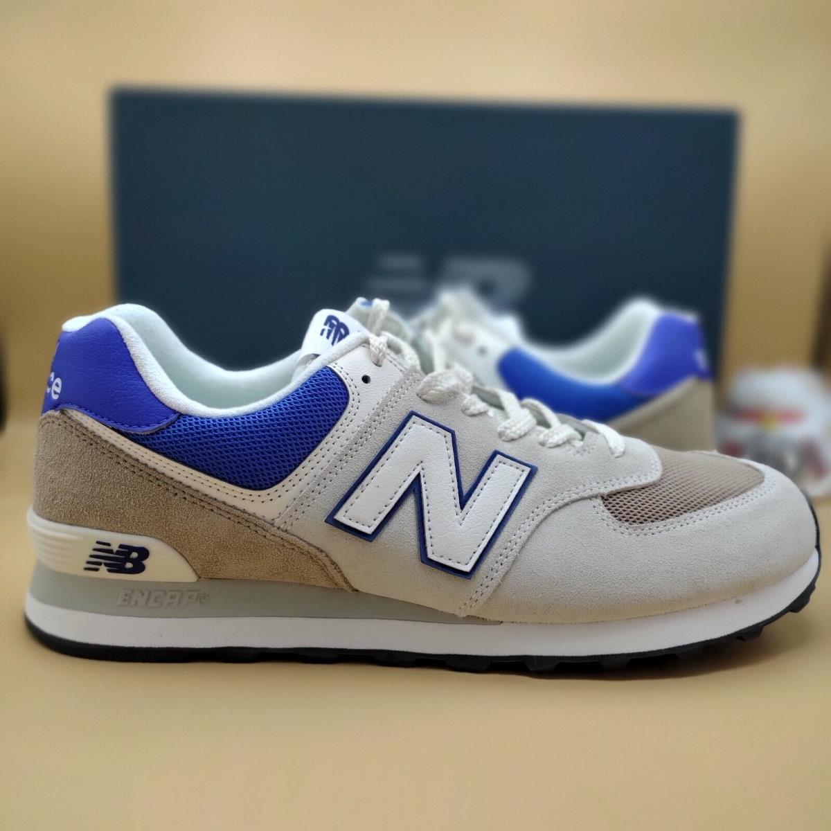 New Balance 574 Shoes `off White/blue` Men`s Size 11.5 U574UY2