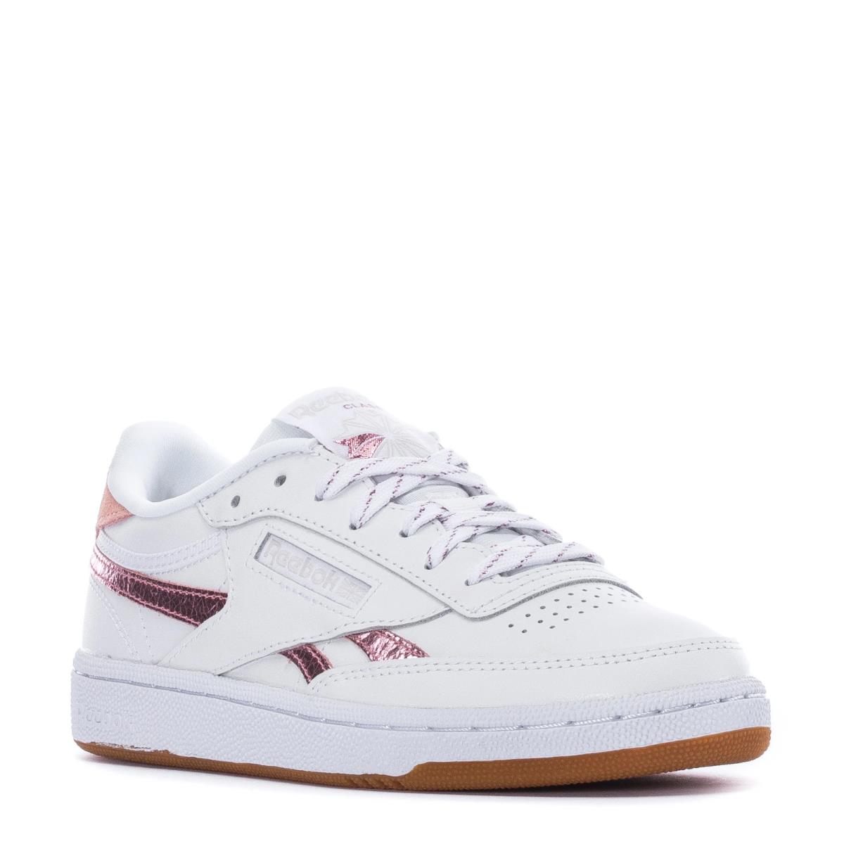 Reebok Club C 85 Lace-up LO Trainer Sneaker Women Shoes White/blush Size 8.5