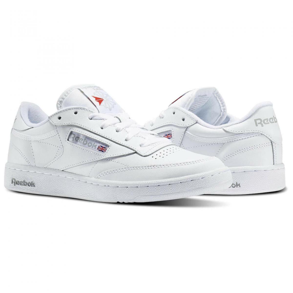 Reebok Club C 85 Low Trainers Unisex Men Size 7.5 = Women Size 9 Shoes White