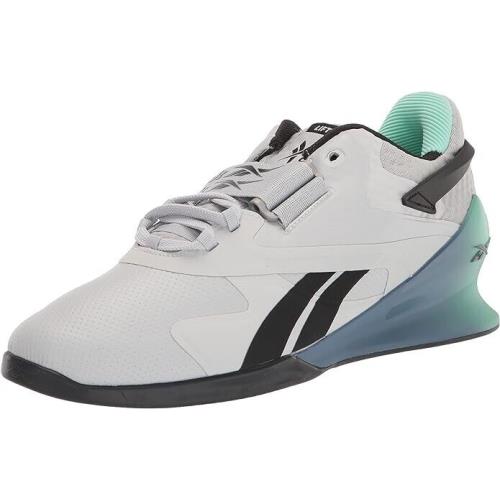 Reebok Men`s Legacy Lifter II Cross Trainer Shoes Grey Black Blue Size 14 - Gray