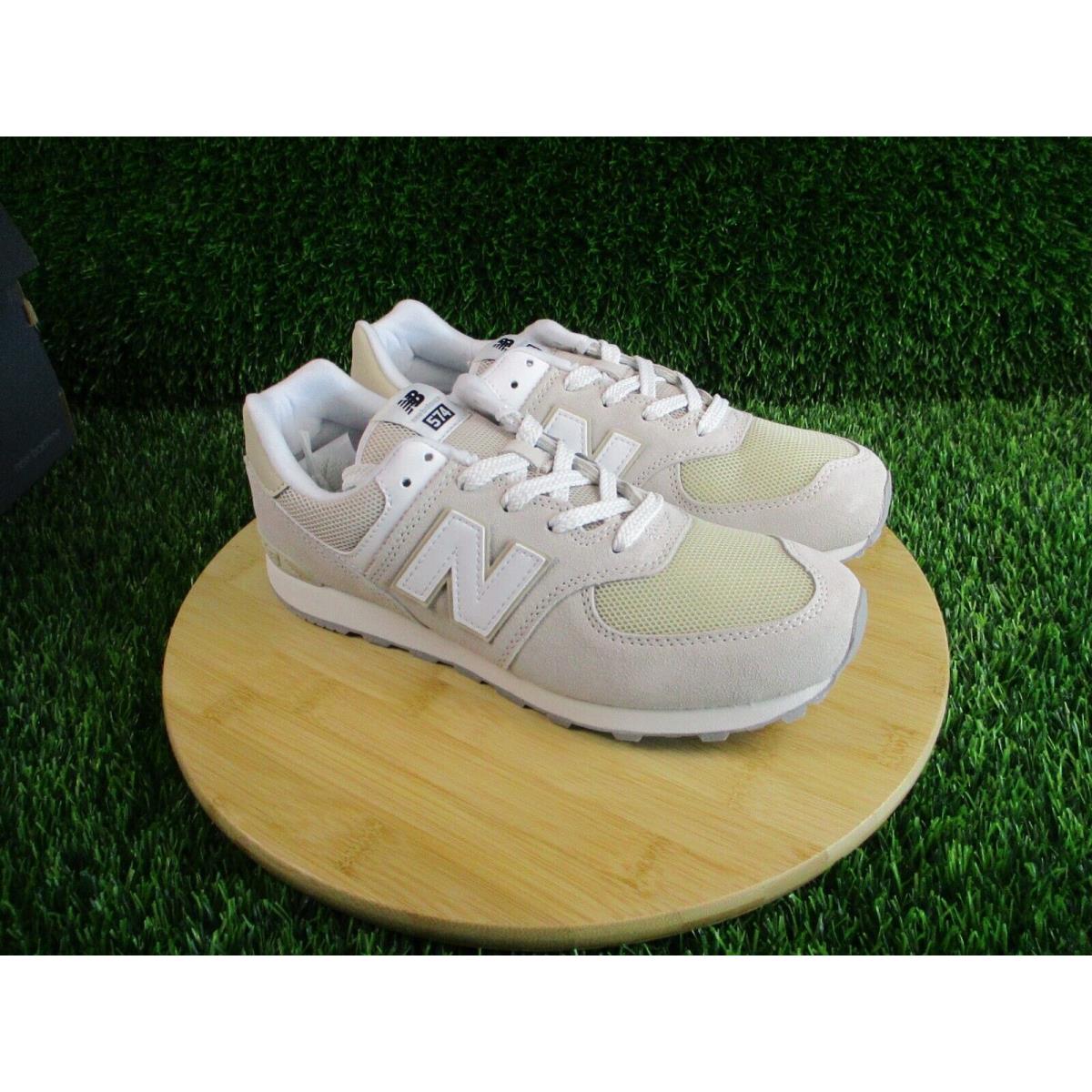 New Balance Kids 574 Beige Casual Shoe Size 7