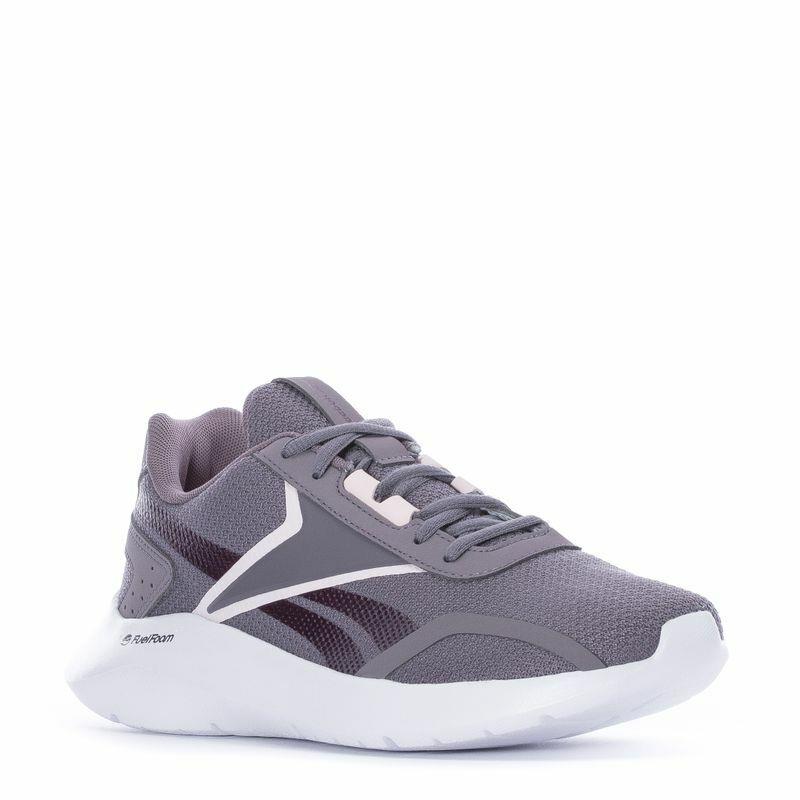 Reebok Energylux 2.0 Low Trainers Sports Women Shoes Gravity Grey Size 7 - Gravity Grey/Glass Pink/Midnight Shadow