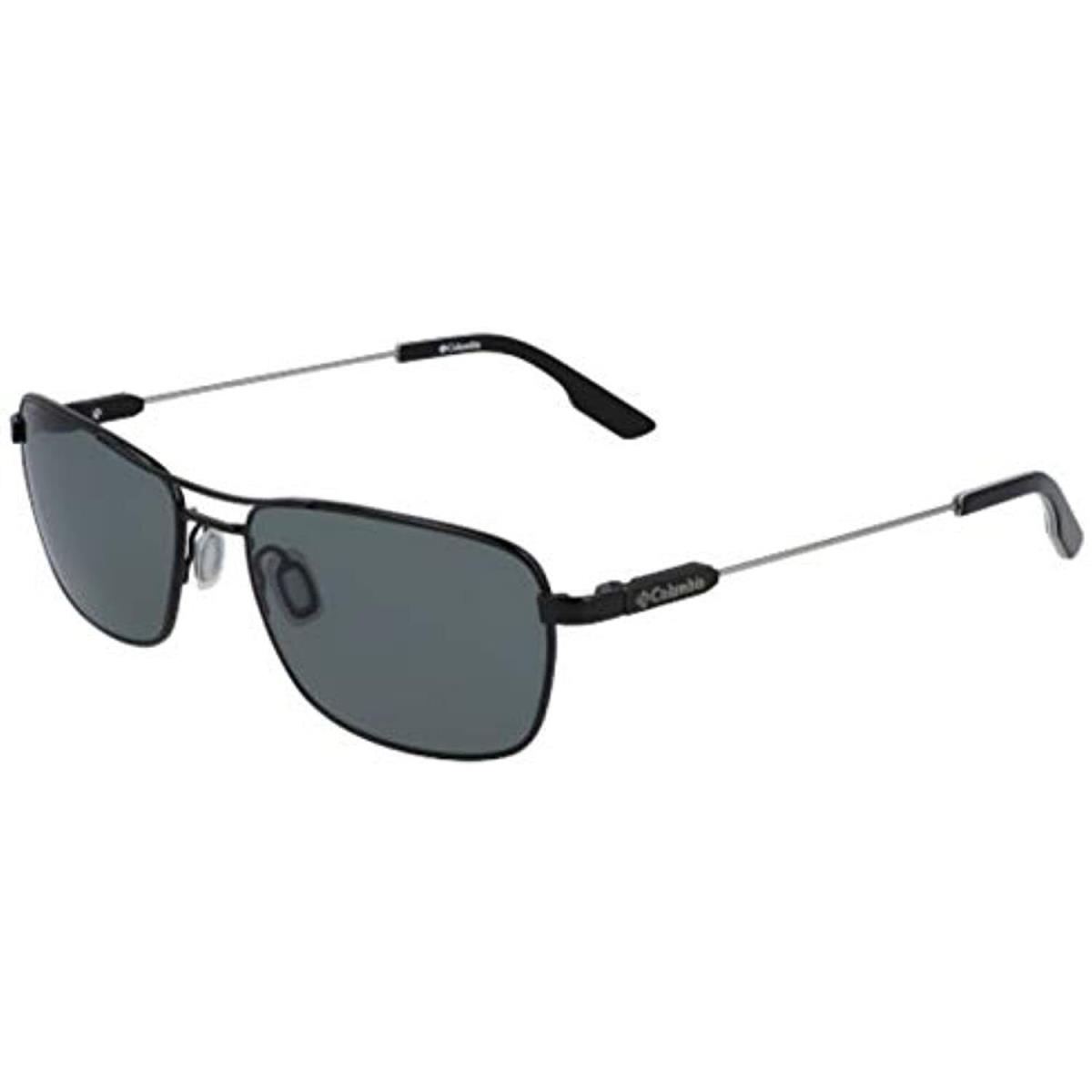 Columbia C 116S 001 Black Pilot Peak Sunglasses with Grey Lenses