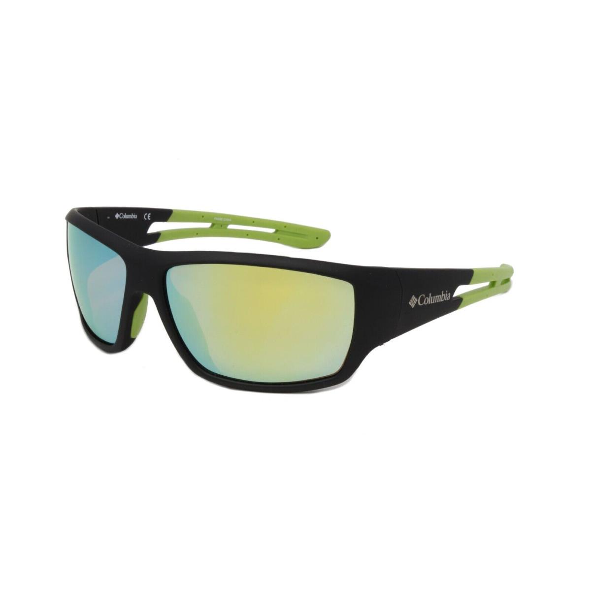 Columbia Sunglasses Men`s C525SP 006 Matte Black 62mm Green Mirrored Lens