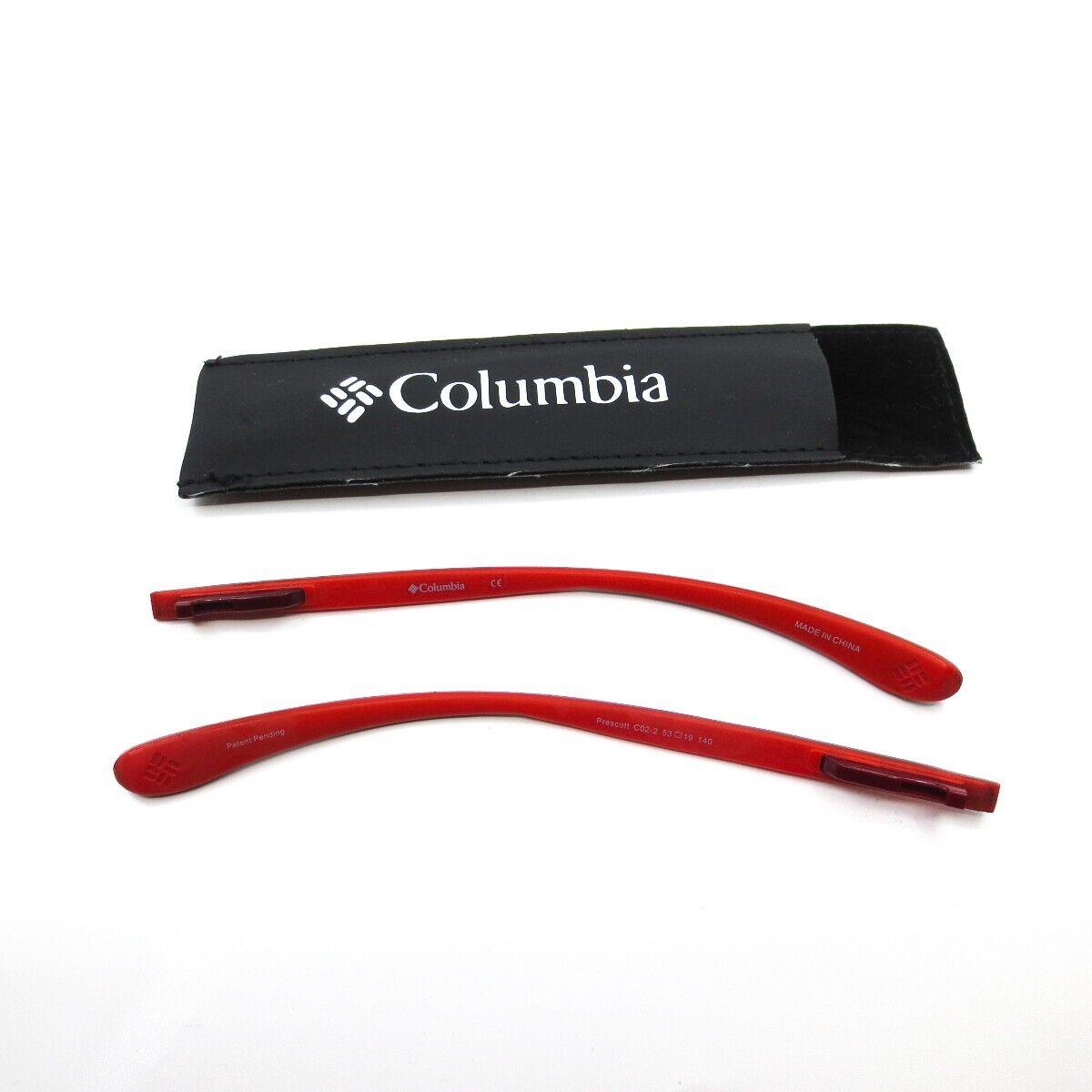 Columbia Prescott C02-2 Red Eyeglasses Sunglasses 53-19-140 Arms Only