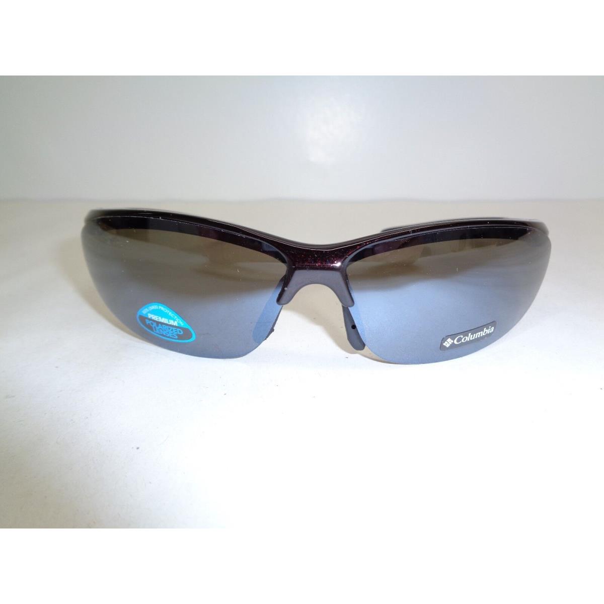 Columbia 602 Black Polarized Sport Sunglasses Unisex Eyewear