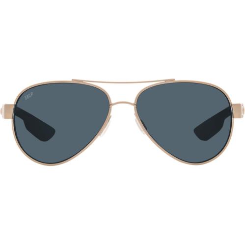 Costa Del Mar Women`s Loreto Aviator Sunglasses Golden Pearl/Grey Polarized 580p