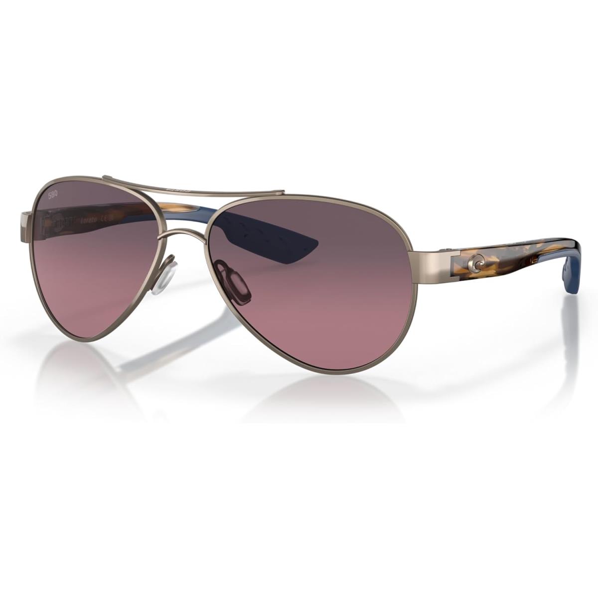 Costa Del Mar Women`s Loreto Aviator Sunglasses Golden Pearl