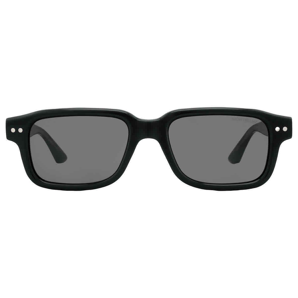 Montblanc Grey Rectangular Men`s Sunglasses MB0286S 001 53 MB0286S 001 53