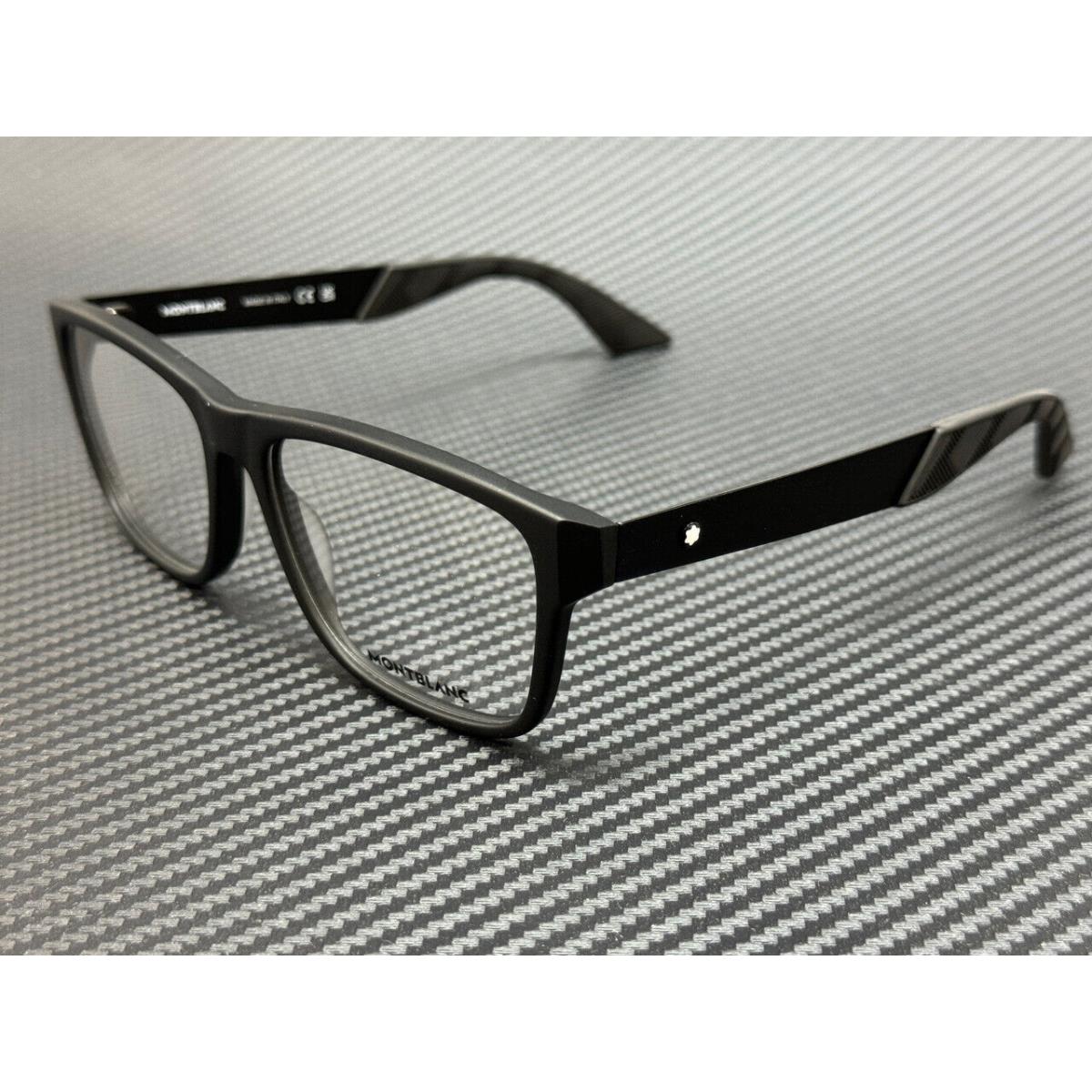 Montblanc Mont Blanc MB0300O 001 Matte Black Men`s 56 mm Large Eyeglasses