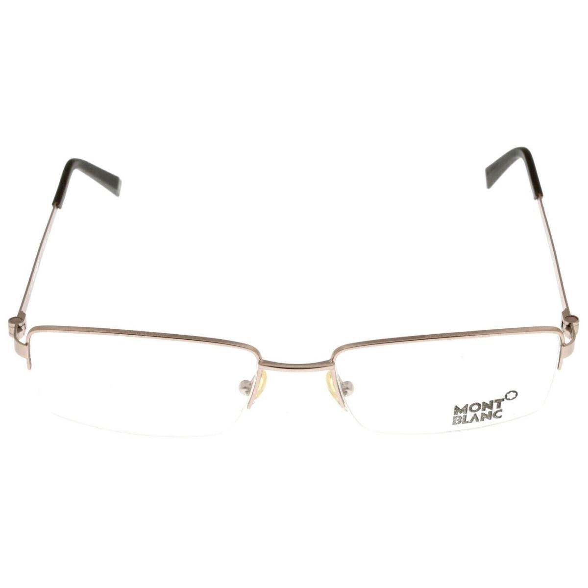 Montblanc Mont Blanc MB428 028 Men Eyewear Frame Semi Rimless Light Gold Brown Eyewear