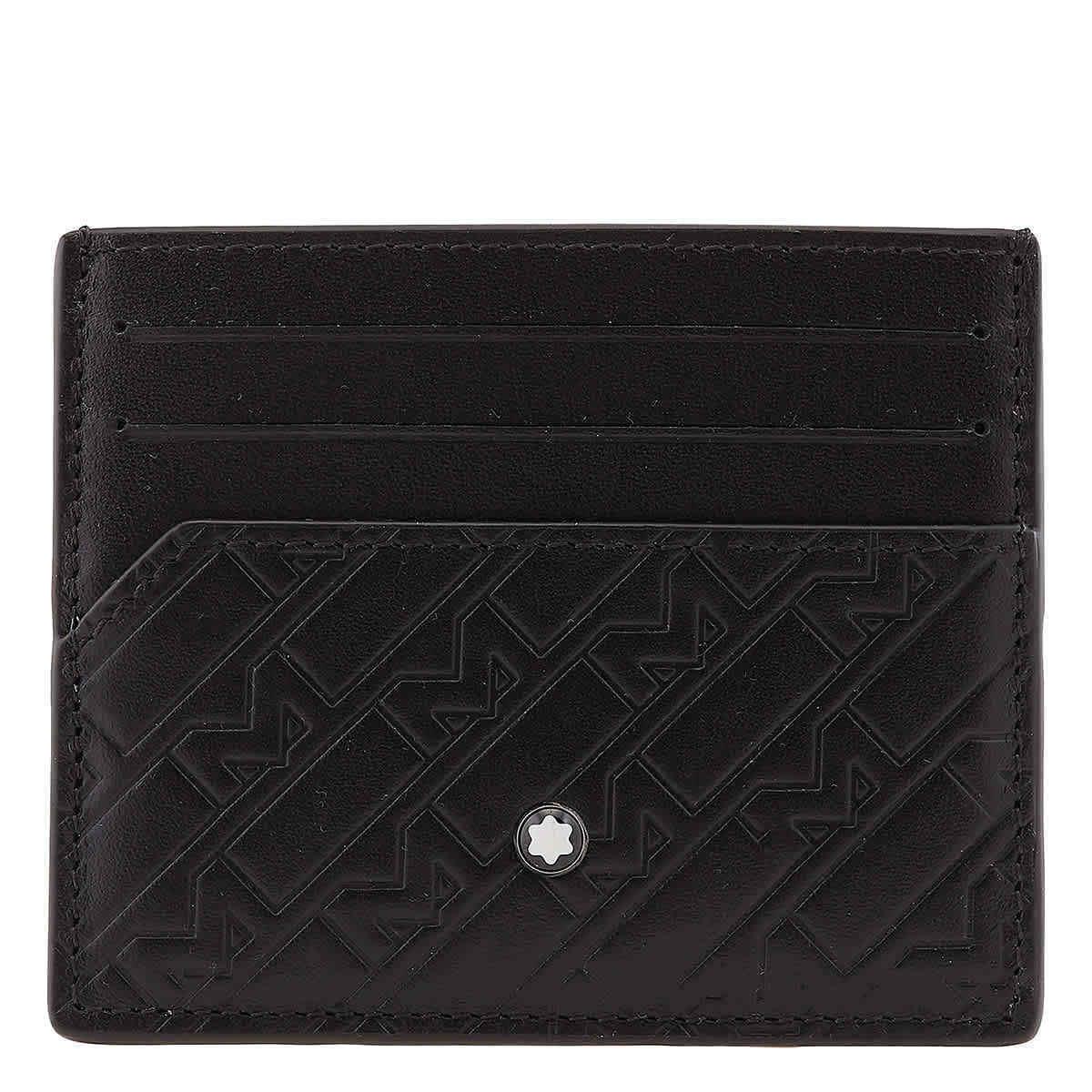 Montblanc Black Embossed 4810 Pocket Holder 6CC 128640