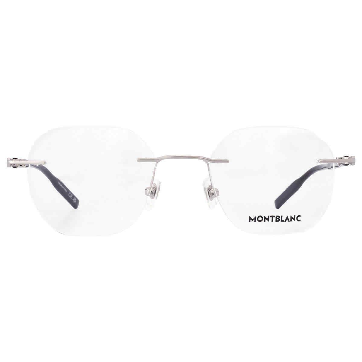 Montblanc Demo Oval Men`s Eyeglasses MB0223O 001 50 MB0223O 001 50