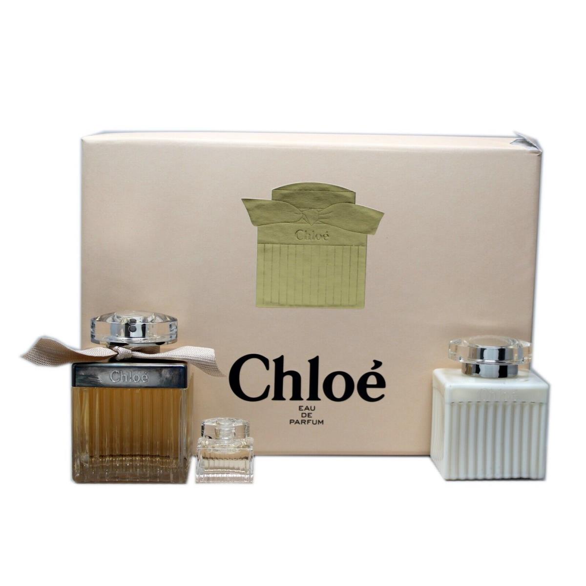 Chloe BY Chloe 3 Piece Gift Set Eau DE Parfum Spray 75 ML/2.5 Fl.oz. D