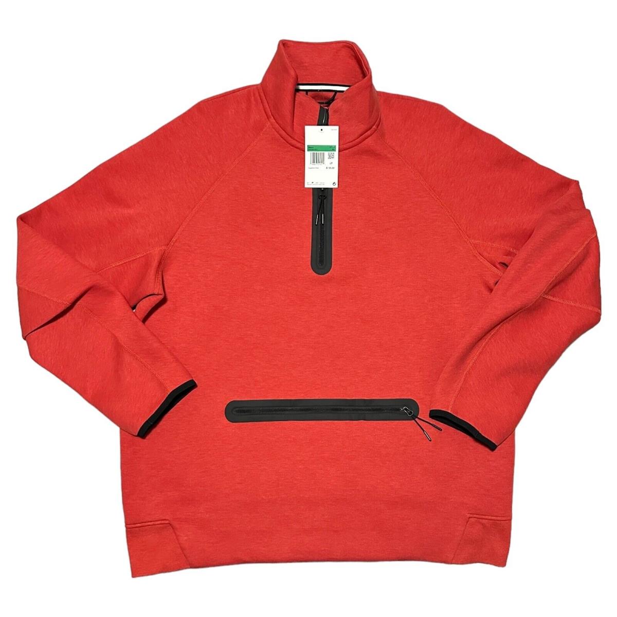 Nike Sportswear Tech Fleece Sweatshirt Red Mens Sz L XL 2XL FB7998-672