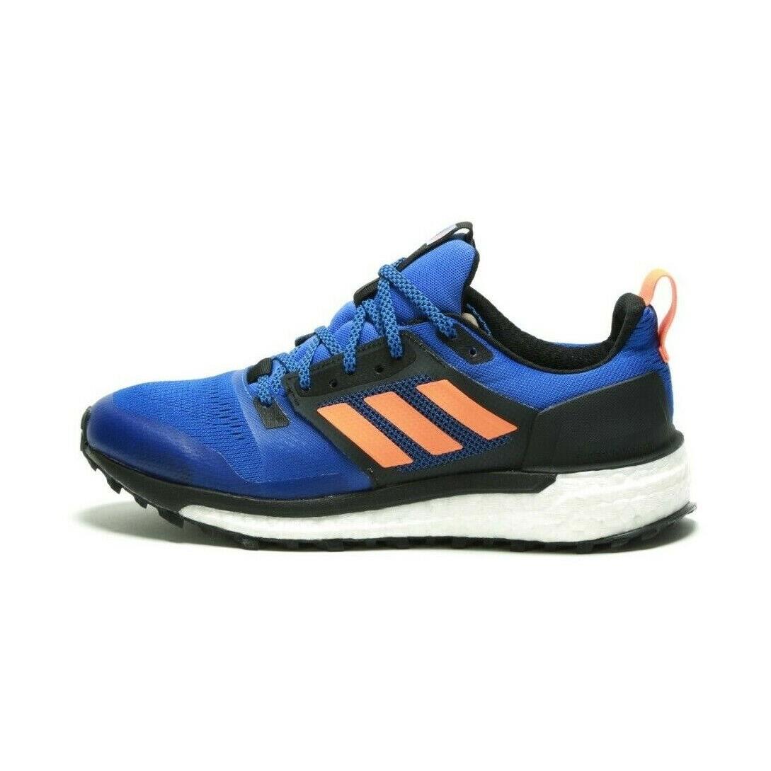 Adidas Men`s Supernova Trailboost BB6622 Blue/orange/black Msrp: - Black