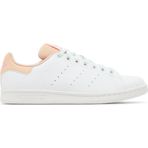 GW0571 Womens Adidas Stan Smith W - Cloud White/Halo Blush/Acid Red