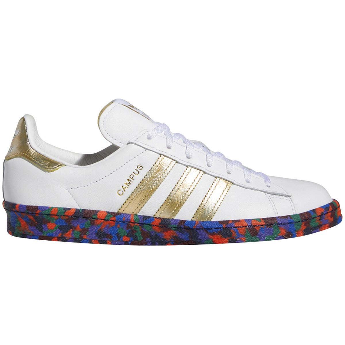 HP7721 Mens Adidas Campus - Ftwwht,Goldmt,Tmpwrd