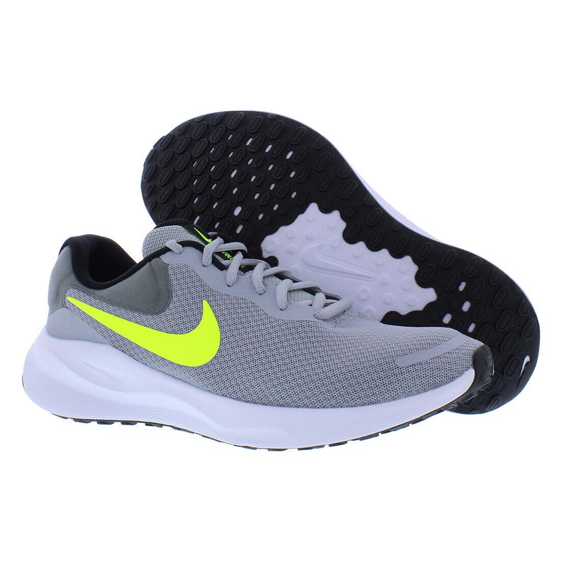 Nike Revolution 7 Unisex Shoes - Wolf Grey/ Volt Smoke Grey, Main: Grey