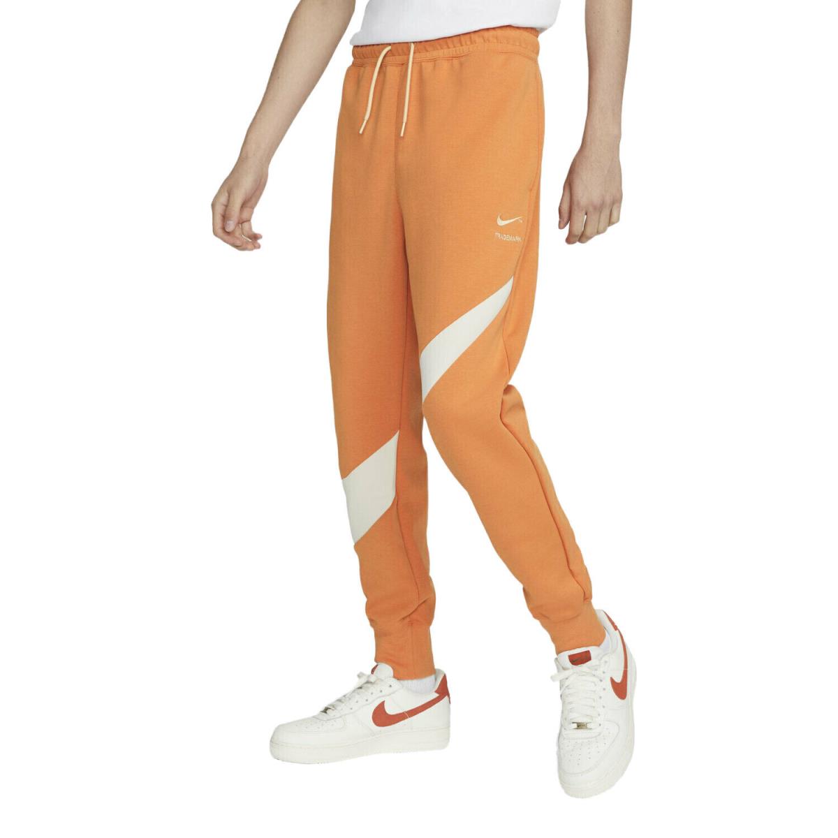 Men`s Nike Hot Curry/pearl White Sportswear Swoosh Tech Fleece Pants