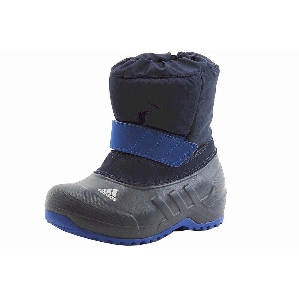 Adidas Boy`s Winterfun Boy K Primaloft Col. Navy/dark Onix Snow Boots Shoes - Blue