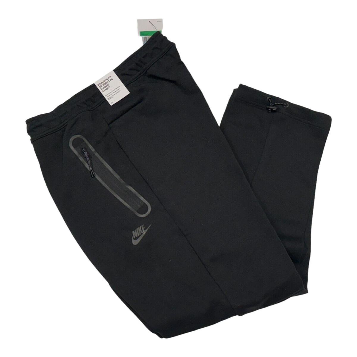 Nike Sportswear Tech Fleece Pants Black DQ4312-010 Mens Open Hem