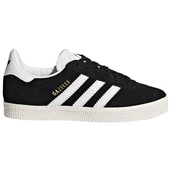 Adidas Gazelle C Black/white/gold BB2507 Kids Size 13 - BLACK/WHITE/GOLD