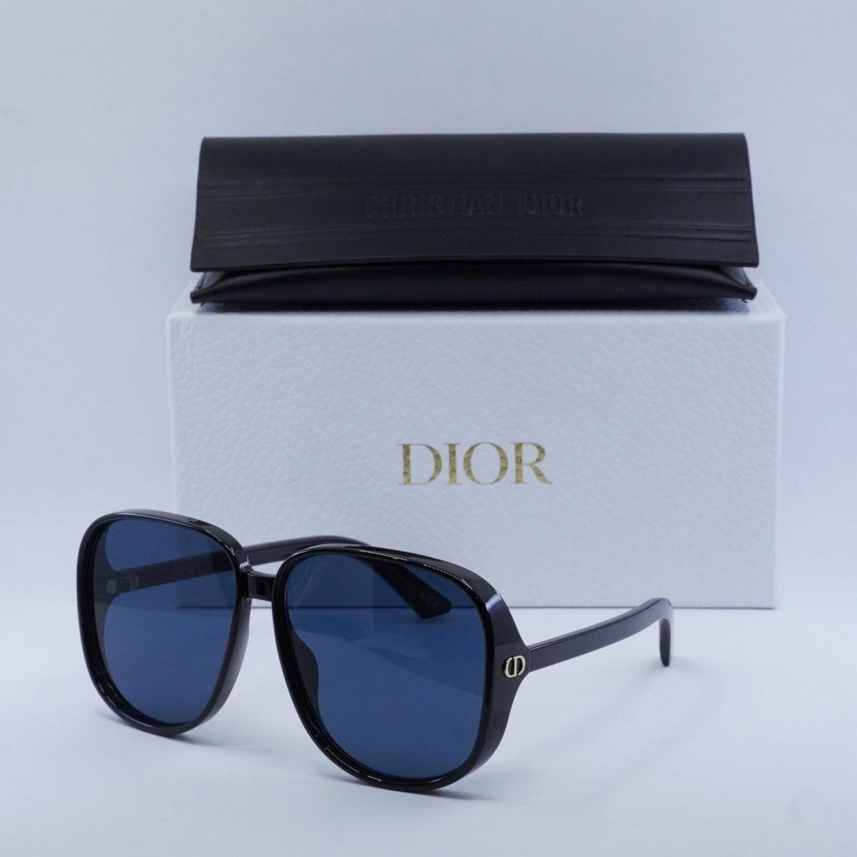 Dior Ddoll S1U 10B0 Shiny Black/blue 63-13-135 Sunglasses