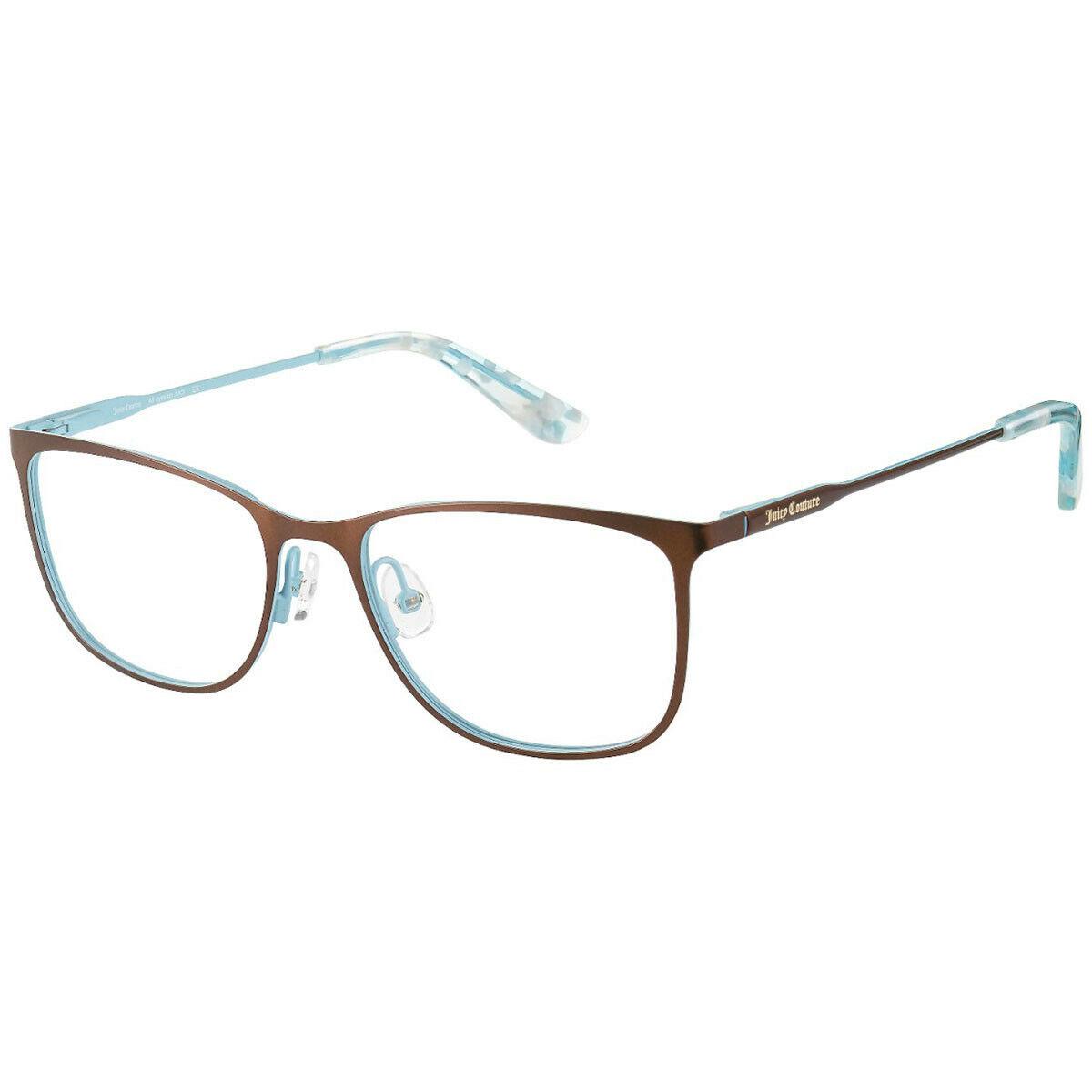 Juicy Couture JU178 3LG 52mm Brown Blue Ladie`s Eyeglasses Opthalmic Rx Frame