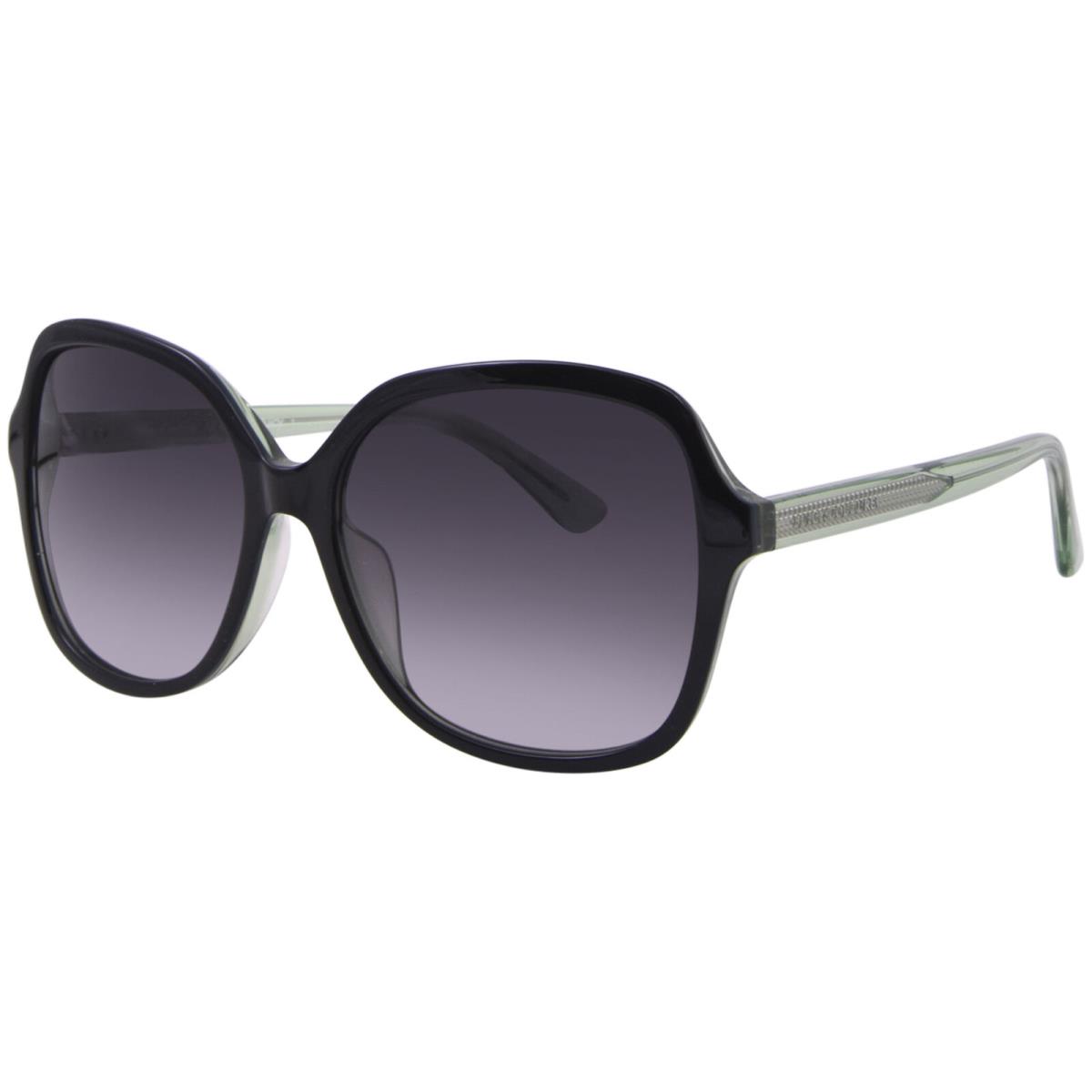 Juicy Couture JU-611/G/S 807 Sunglasses Women`s Black/green Rectangle Shape 58mm
