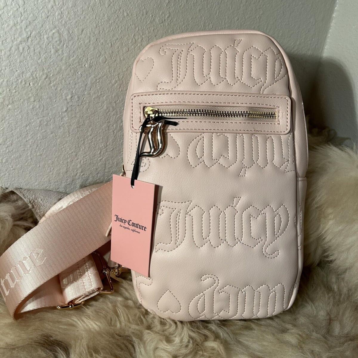 Juicy Couture Pile On/cherry Sling Backpack - Powder Blush