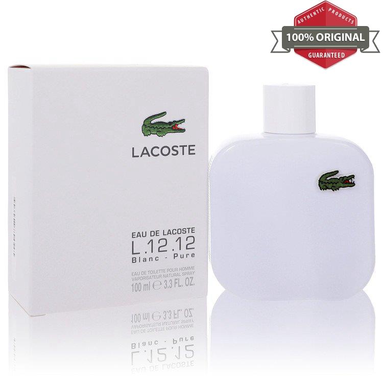 Lacoste Eau De Lacoste L.12.12 Blanc Cologne 3.3 oz Edt Spray For Men