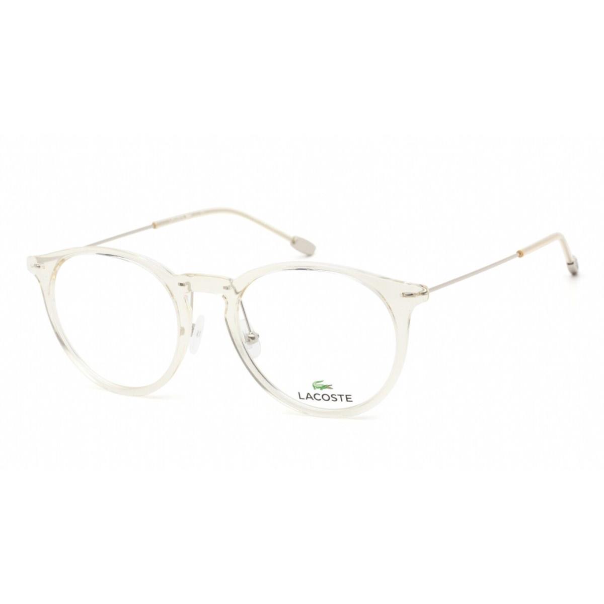 Lacoste Reading Glasses L2846 662 49-19 145 Crystal Frame Eyeglasses Readers