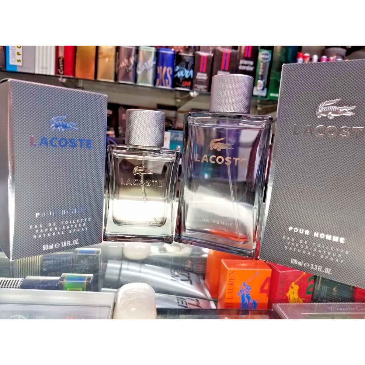 Lacoste Pour Homme Edt 1.6 3.3oz Eau de Toilette Spray For Men